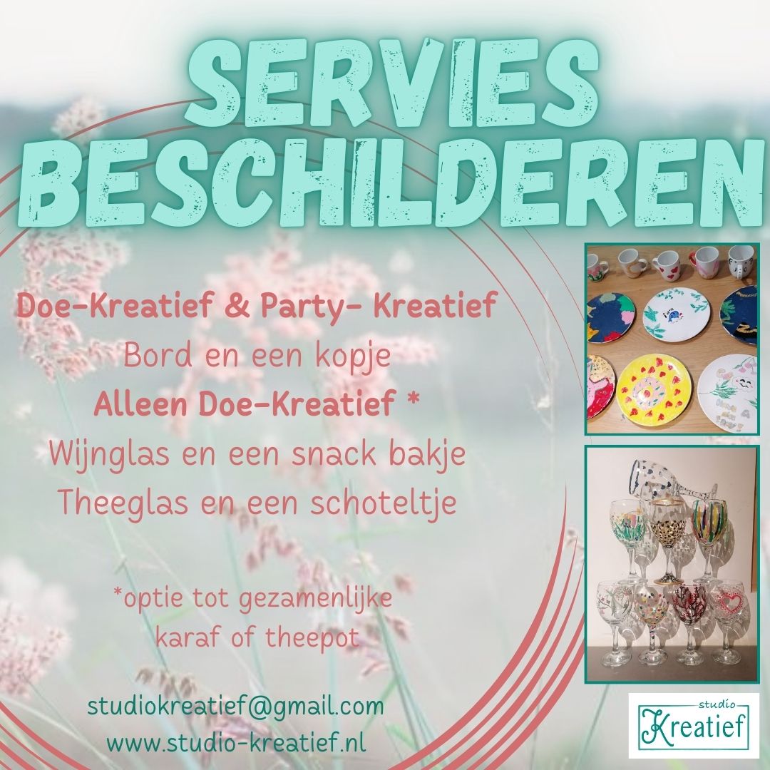 servies beschilderen